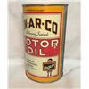 Image 2 : EN-AR-CO, MOTOR OIL TIN, 1 IMP QT, POSSIBLY RE-WRAPPED, CHECK IMAGE