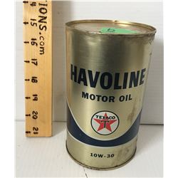 TEXACO HAVOLINE QT TIN