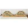 Image 1 : GR OF 2 PORCELAIN SIGNS, WEIGHT & HOROSCOPE