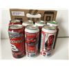 Image 1 : GR OF 8 BUDWEISER/DALE EARNHARDT JR CANS W/CARRIER