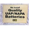 Image 1 : NAPA BATTERIES, PLASTIC SIGN