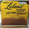 Image 1 : LELAND ELECTRIC MOTORS SIGN, SST, 20" X 22"