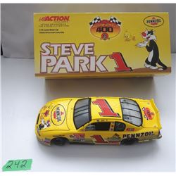NASCAR 1:24 SCALE DIECAST, STEVE PARK #1 CAR, NEW IN BOX