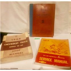 GR. OF 3 BOOKS, 1968 &1972 GM SERVICE MANUALS, 1936 GM TOOL CATALOG