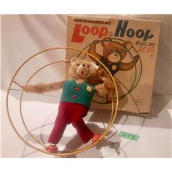 ALPS TOY MECHANICAL BEAR, WORKING, W/ORIGINAL BOX