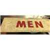 Image 1 : MENS WASHROOM DOUBLE SIDED FLANGE SIGN