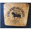 Image 2 : BLACK BEAUTY OIL PRODUCTS STORE DISPLAY SHELF, VERY RARE. APPROX 33" x 43" W / TIN SIGN.