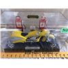 Image 1 : NESS MODEL MOTORBIKE W/GAS PUMPS IN PRESENTATION CASE
