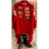 Image 1 : RACE CAR DRIVER SUIT SIZE S, BOOTS, FIRE RETARDANT
