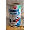 Image 1 : CANADIAN TIRE OUTBOARD MOTOR OIL TIN, 40 OZ, FULL