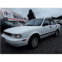 A1 -- 1992 NISSAN SENTRA SEDAN, WHITE, 230,283 KMS