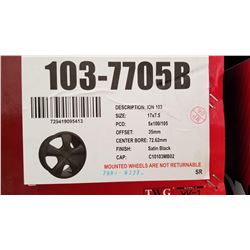 Set of 4 17" Black ION Wheels