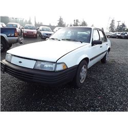 L2 --  1992 Chevrolet Cavalier , White , 140951  KM's