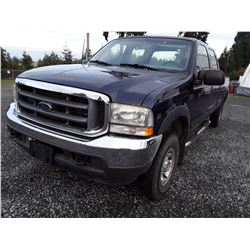 K4 --  2002 Ford F-350 , Blue , 109685  KM's