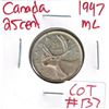 Image 1 : 1947 Maple Leaf Canada Silver 25 Cent