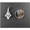 Image 1 : Vintage Rembrandt Silver Charm CHRISTMAS THEME Coloured Christmas Tree