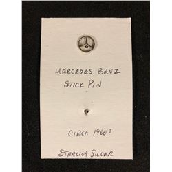 1960'S STERLING SILVER MERCEDES BENZ STICK PIN