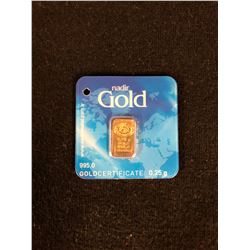 Nadir 0.25 Grams 995.0 Gold Bar