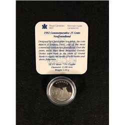 1992 ROYAL CANADIAN MINT COMMEMORATIVE 25 CENTS (ALBERTA)