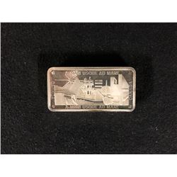 CANADIAN COMMEMORATIVE 1000 GRAINS { 64.79 GRAMS} STERLING SILVER BAR  DOMINION DAY 