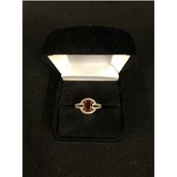 WOMEN'S STERLING SILVER W/ GEMSTONE RING