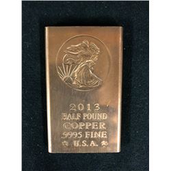 2013 HALF POUND COPPER .9995 FINE (U.S.A)