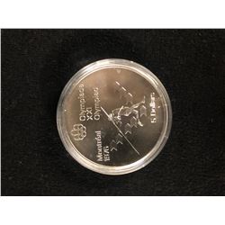 1976 MONTREAL OLYMPICS 5 DOLLAR .925 SILVER COIN   24.3 GRAMS