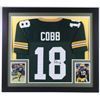 Image 1 : Randall Cobb Signed Packers 31x35 Custom Framed Jersey (JSA COA)