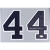 Image 2 : Reggie Jackson Signed Yankees 35x43 Custom Framed Jersey (JSA COA)