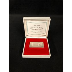 FRANKLIN MINT CHRISTMAS INGOT WAITING FOR SANTA  .925 STERLING SILVER 500 GRAINS {32.39} GRAMS