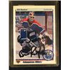 Image 1 : 1990-91 UPPER DECK #42 BILL RANFORD AUTOGRAPHED HOCKEY CARD