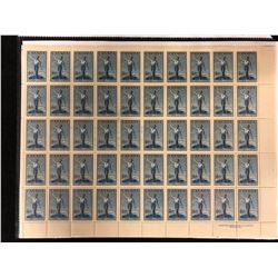 CANADIAN FOUR CENTS UNCUT STAMPS SHEET
