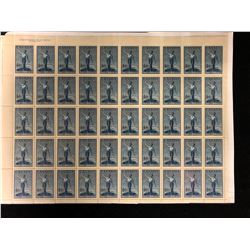 CANADIAN FOUR CENTS UNCUT STAMPS SHEET