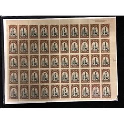 CANADIAN TWO CENT UNCUT STAMPS SHEET