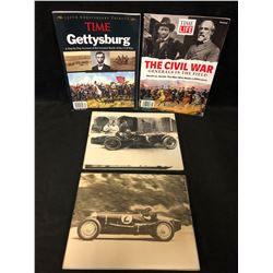 VINTAGE TIME MAGAZINE/ RACE CAR PHOTO'S  LOT