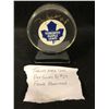 Image 1 : FRANK MAHOVLICH SIGNED MAPLE LEAFS HOCKEY PUCK
