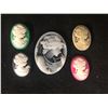 Image 1 : 5 PIECE CAMEO CARVING LOT