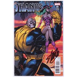 Stan Lee Signed 2017 "Thanos" Issue #9 Marvel Comic Book (Lee COA)