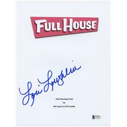 Lori Loughlin Signed "Full House" 8.5x11 Script Photo (Beckett COA)