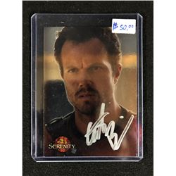 ADAM BALDWIN SIGNED SERENITY TRADING CARD