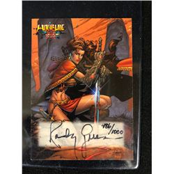 WITCHBLADE ULTRA LIMITED AUTOGRAPHED CARD BY RANDY GREEN (486/1000)