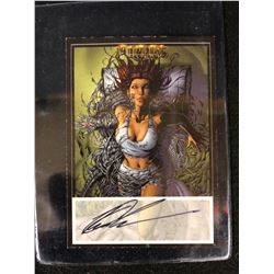 WITCHBLADE MILLENNIUM AUTOGRAPHED CARD BY KEU CHA