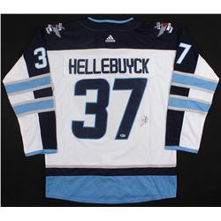 Connor Hellebuyck Signed Jets Jersey (Beckett COA)