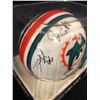 Image 4 : MIAMI DOLPHINS TEAM SIGNED MINI HELMET (JAKE LONG/ ED PERRY + MORE...)