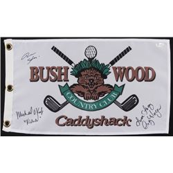 Signed "Bush Wood Country Club" Caddyshack Golf Pin Flag Inscribed "Noonan" & "Lacey" (JSA COA)