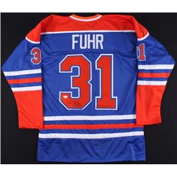 Grant Fuhr Signed Oilers Jersey (JSA COA)