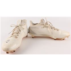 Adeiny Hechavarria Signed Pair of Game-Used Baseball Cleats (Celebz Direct LOA)