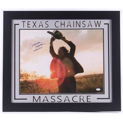 Gunnar Hansen Signed "The Texas Chainsaw Massacre"  Framed Photo Inscribed "Leatherface" (JSA COA)