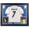 Cristiano Ronaldo Signed Real Madrid 35x43 Custom Framed Jersey (Beckett COA)