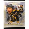 Image 1 : MILAN LUCIC AUTOGRAPHED 24" X 28" CANVAS ART BY JIANG ZUM ZHONG